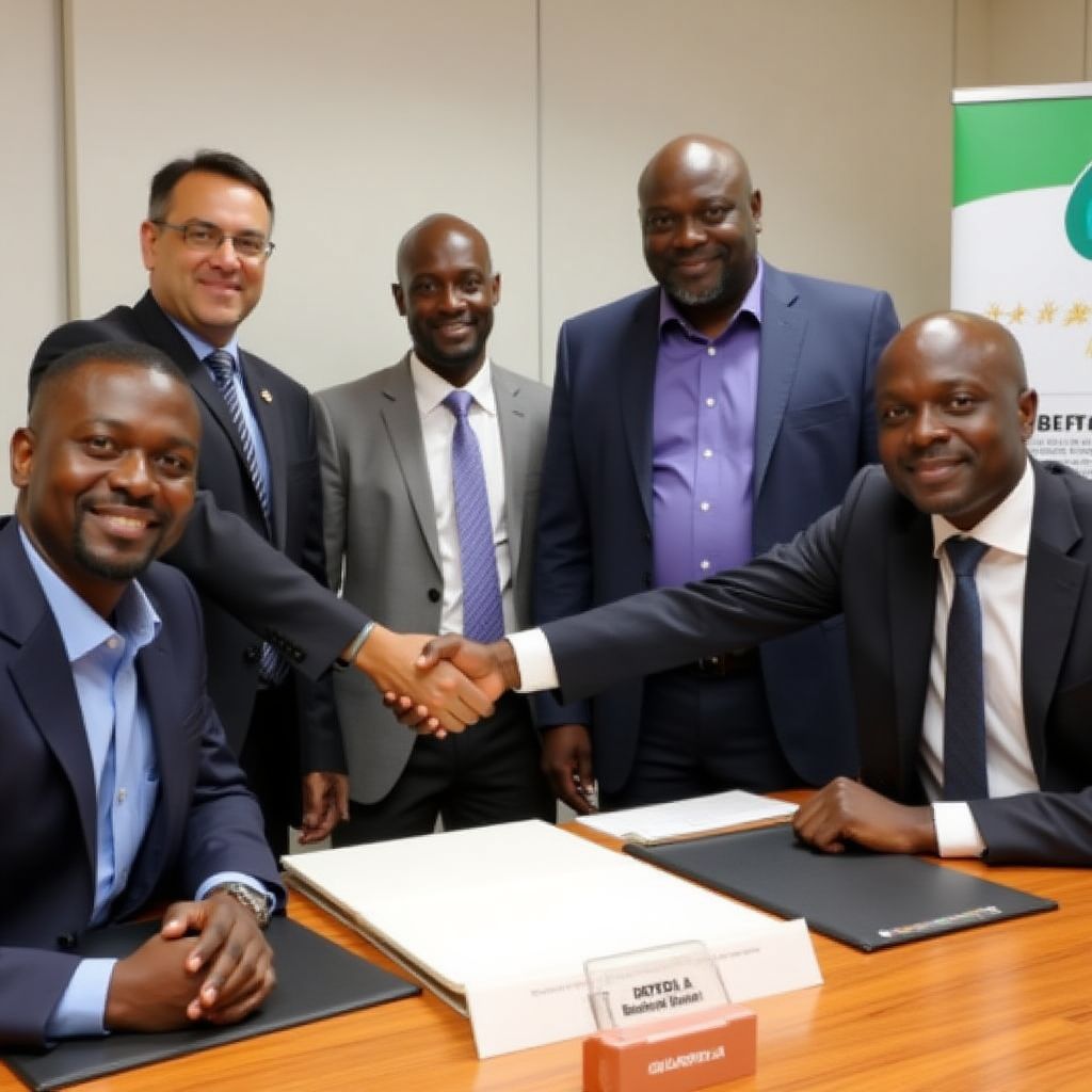 Bank partnership signing ceremony